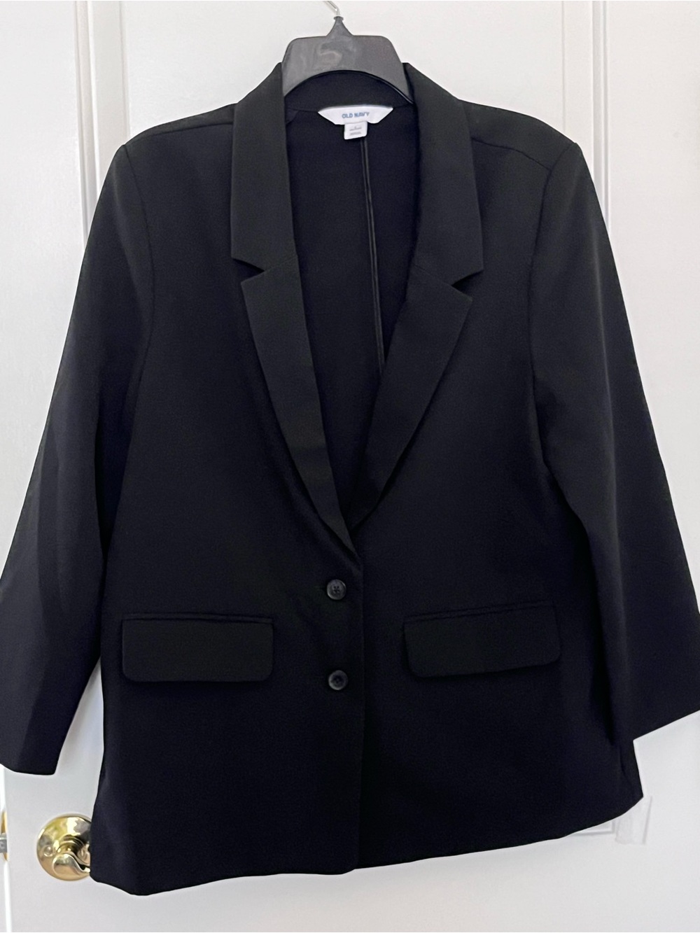 Old Navy Large Petite  Black Classic Notch Lapel Blazer